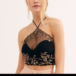 Free People Bout You Embellished Beaded Brami